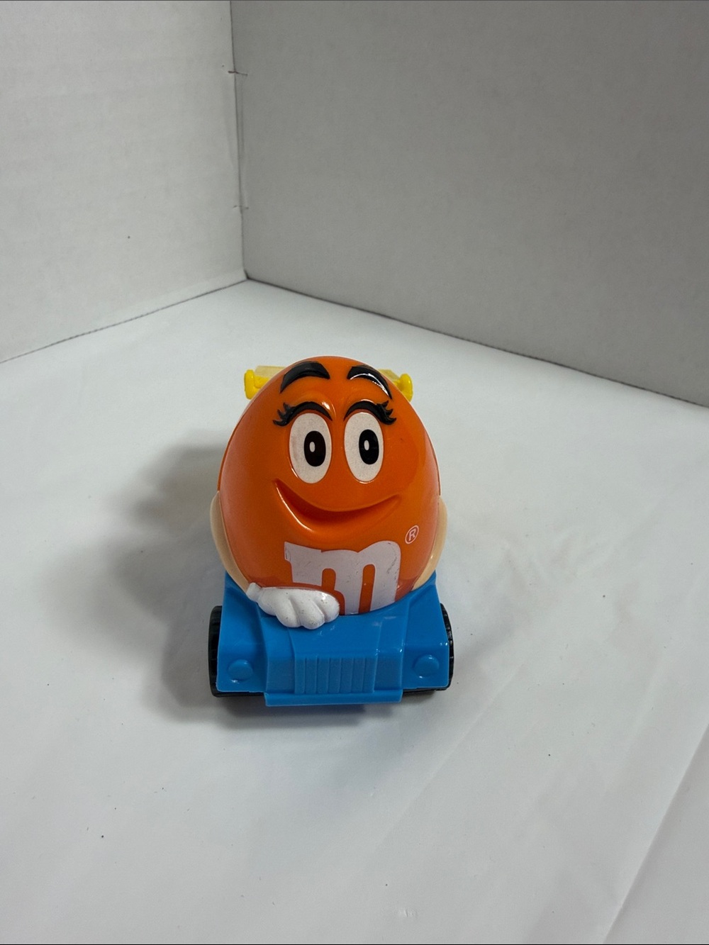 Vintage 1997 Burger King M&M's Orange Dump Truck Candy Dispenser Toy